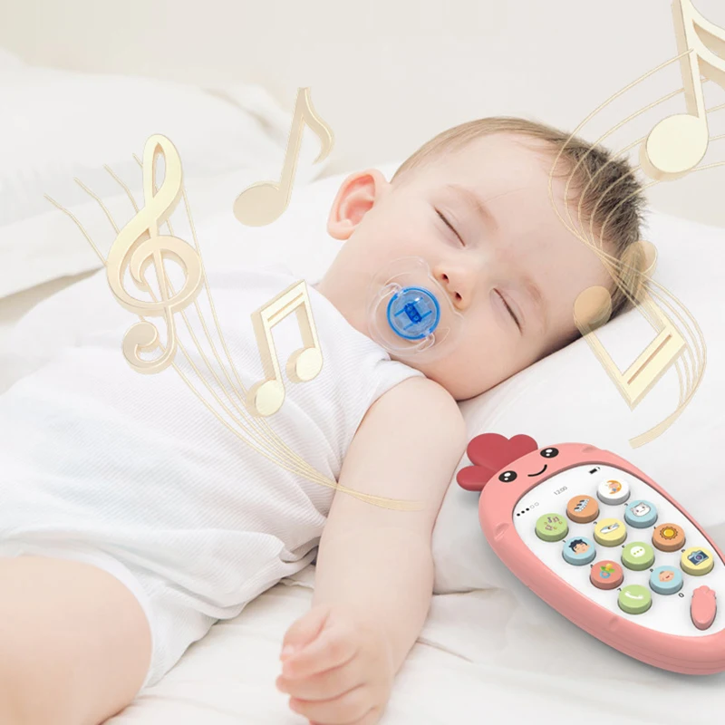 Electronic Toy Cartoon Phone Kid Mobile Phone Cellphone Telephone Educational Learning Toys Music Baby Infant Teether Phone