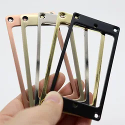 2 pcs Metal Pickup Ring Cover Frame Flat Pickup Mounting Rings for LP/SG Guitar