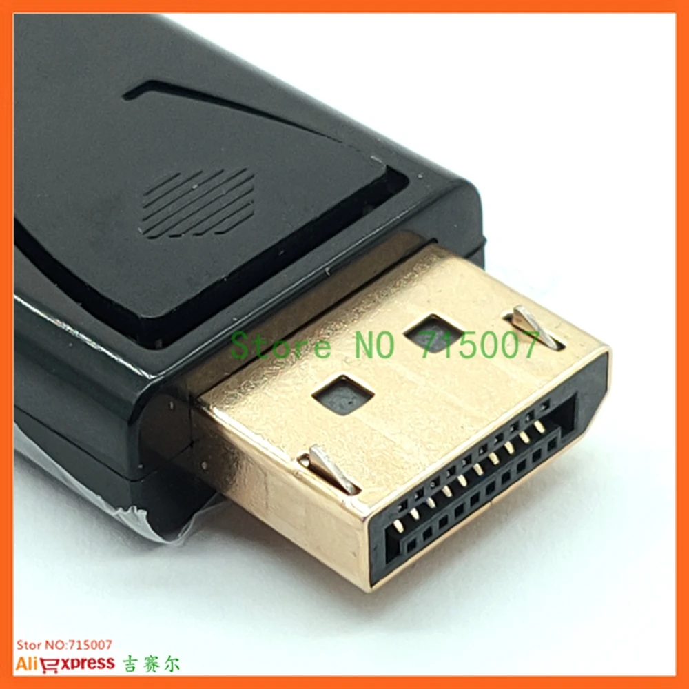 منفذ عرض 4K DP ذكر إلى محول أنثى متوافق مع HD أسود عالي الجودة Dp إلى Hd محول لأجهزة الكمبيوتر HDTV