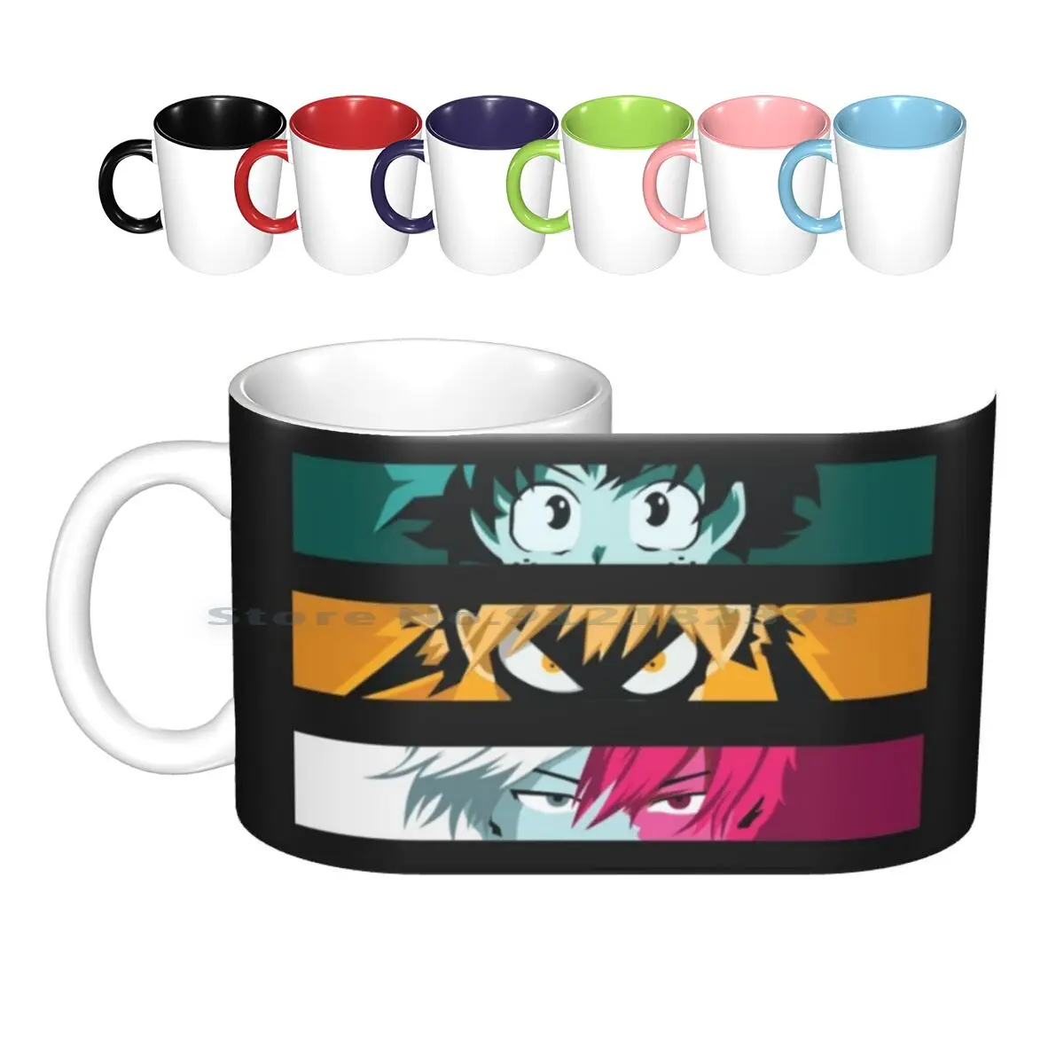 Plus Ultra Ceramic Mugs Coffee Cups Milk Tea Mug Japanese Shiratori Hiromi Midoriya Manga Boku No Hero Boku All Might Boku No