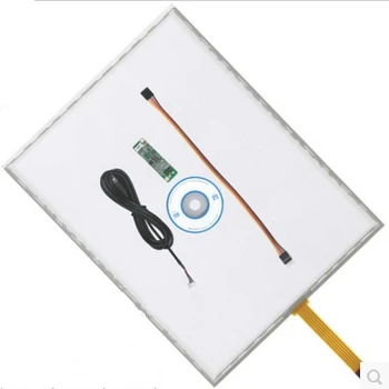 New 15 inch 5 wire resistive touch screen 322*247mm with 5 lines driver kit