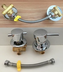MTTUZK wall mounted 2/3/4/5 Ways water out brass shower faucet screw or intubation split shower cabin shower room mixing valve