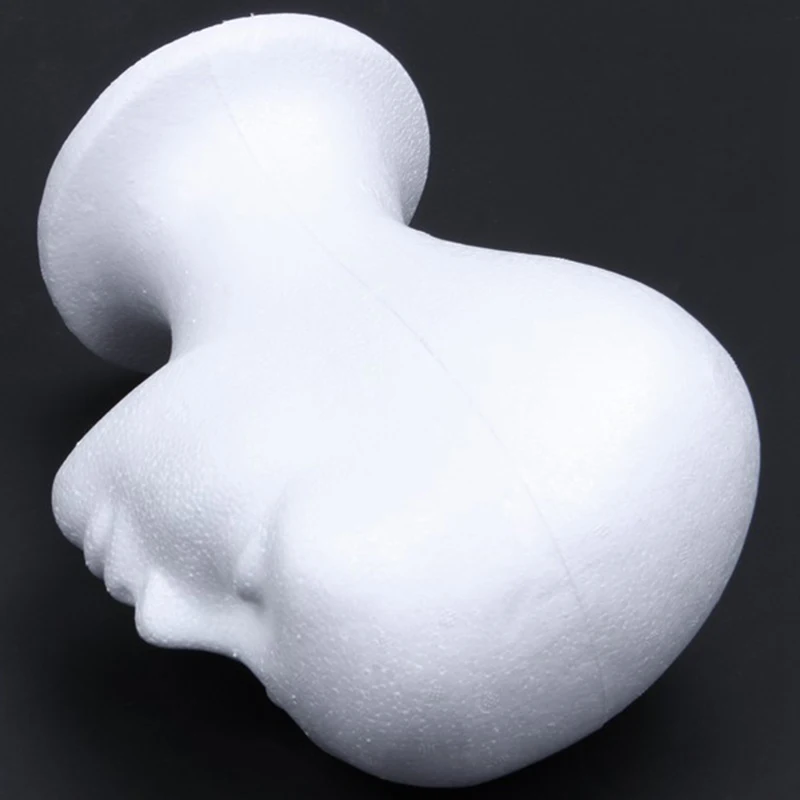 Female Styrofoam Foam Mannequin Manikin Head Model Hat Glasses Display Foam Mannequin Head Model Hat Wig Display Stand Rack