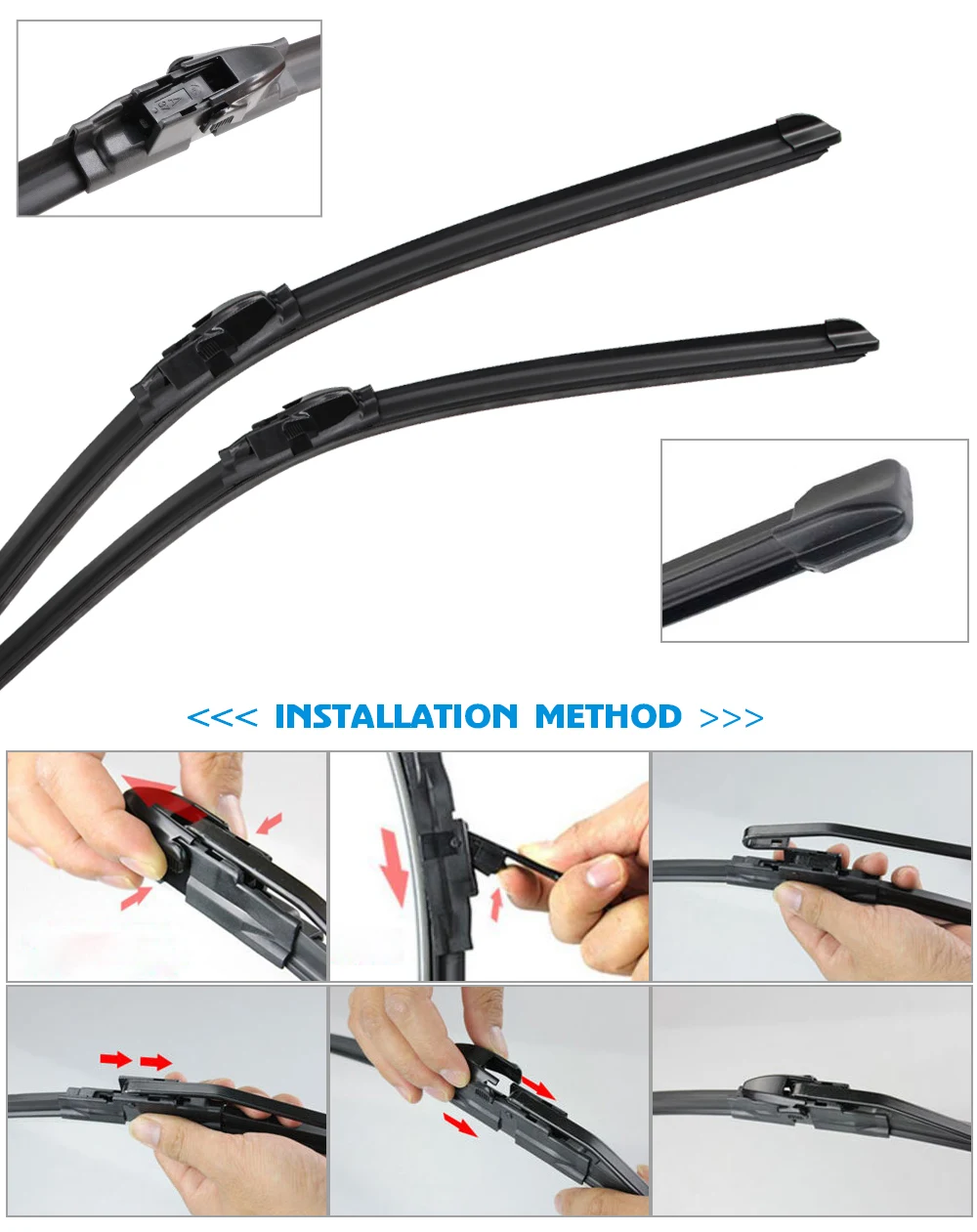 Car Wiper Blade Front Window Rubber Refill Wipers For Honda Civic 8 European 2005-2011 26