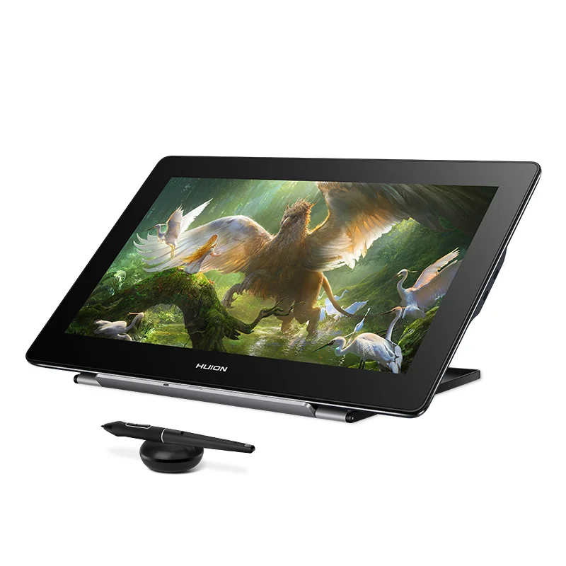 HUION Pen Display Monitor Kamvas Pro 16 4K UHD Scherm AG Glas 120% sRGB Schilderen Grafische Pen Tablet voor tekenen Android Ondersteuning