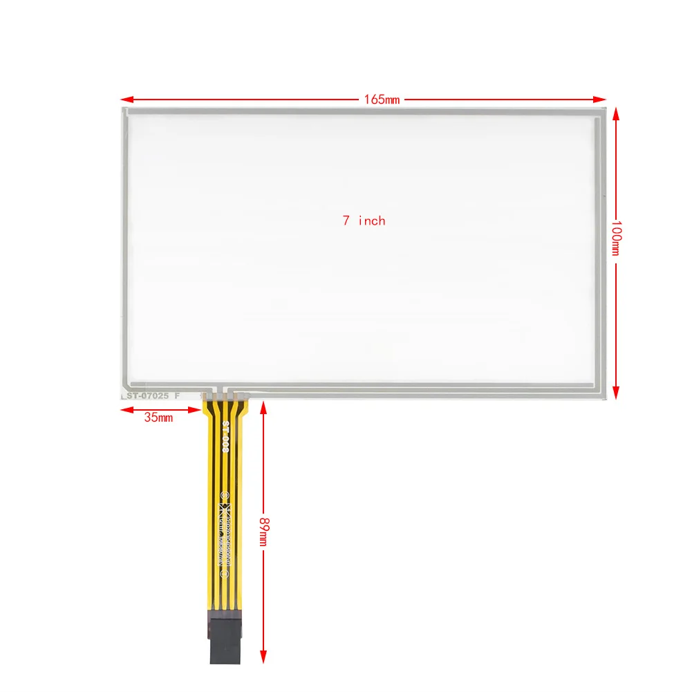 

New for 7 Inch 165*100MM 4-Wires Sensor Panel Car GPS DVD Digitizer Resistive Touch Screen Panel Resistance Sensor Replacement