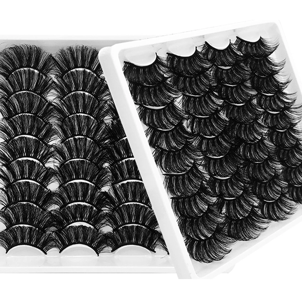 NEW 180Pairs 3D Mink Lashes Natural Mink False Eyelashes Dramatic Volume Fake Eyelash Extension Faux Cils Wholesale Makeup Tools