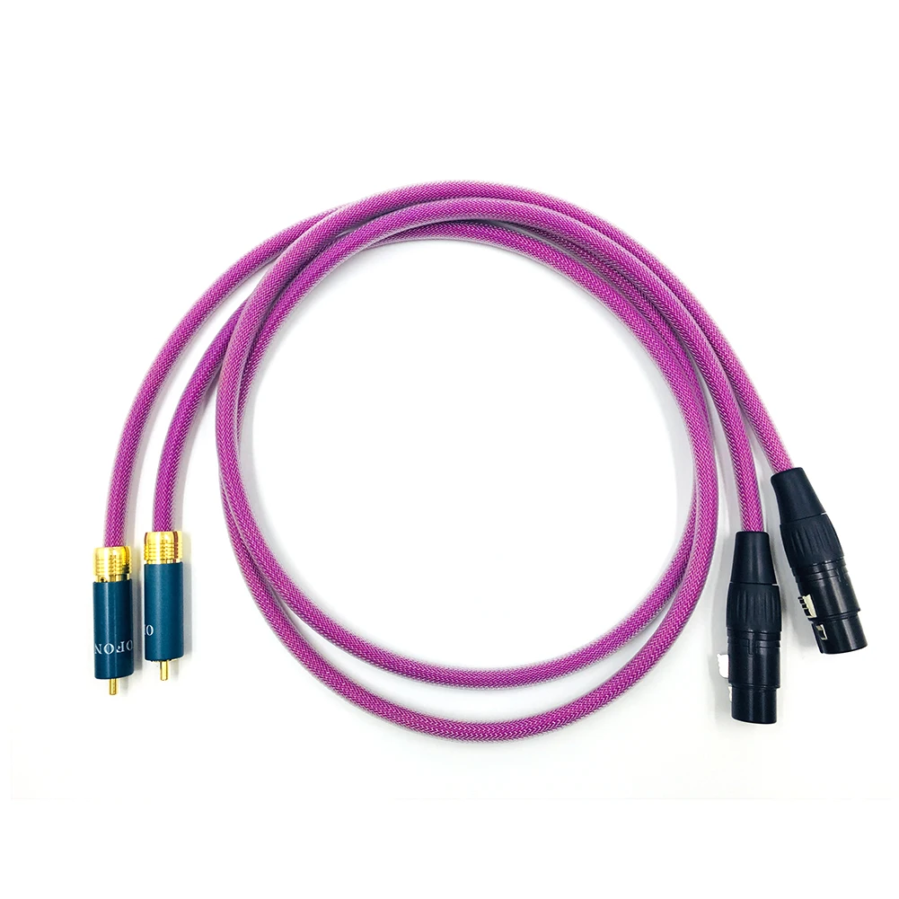 TOP-HiFi Cặp Ortfon 2RCA Nam Để 2XLR Dây Cáp XLR Cân Bằng Tham Khảo Liên Thông Cáp Âm Thanh XLO HTP1 dây Cáp