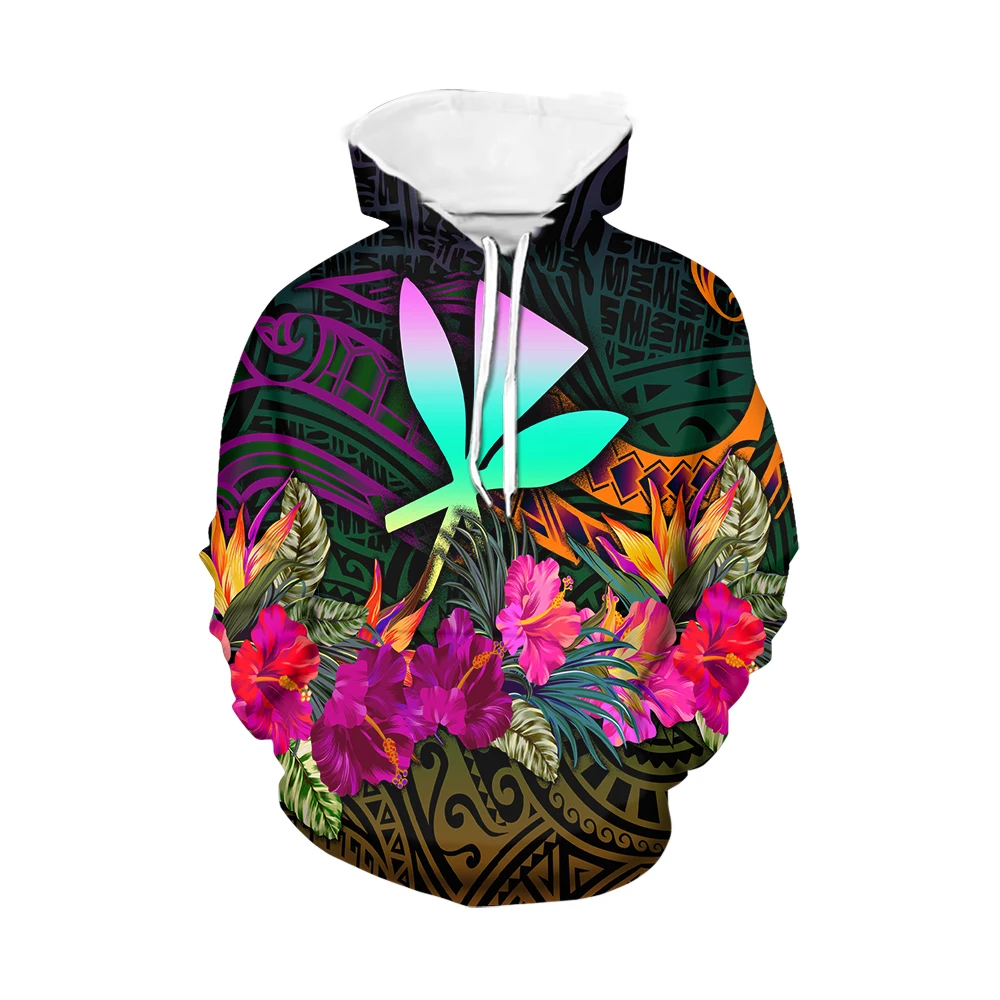 Noisydesigns Big Size 6XL Hoodie Sweatshirts Pocket Men's Bright Colors Print Pullover Tops Autumn Winter