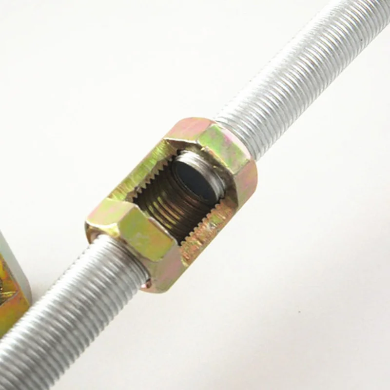 30pcs M10/M12 Hexagonal Nut Fastening Thread Rod Hollow Tube Connector Opening Nut Tooth Opening At The Middle