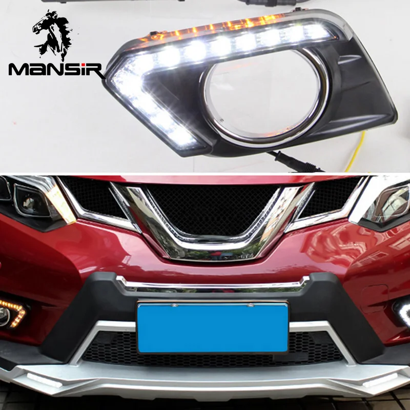 

LED Daylights For Nissan X-trail Xtrail T32 2014 2015 2016 Car Accessory Headlight Daytime Running Light DRL Indicator