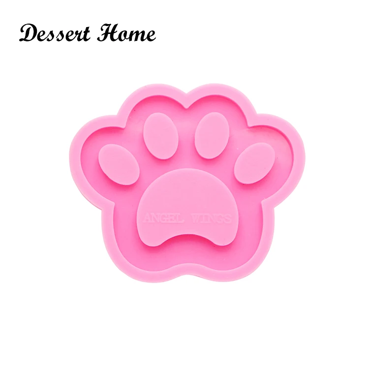 DY0128 Epoxy resin molds Dog/bear paw mold for keychain pendant Jewelry Makeing silicone molds