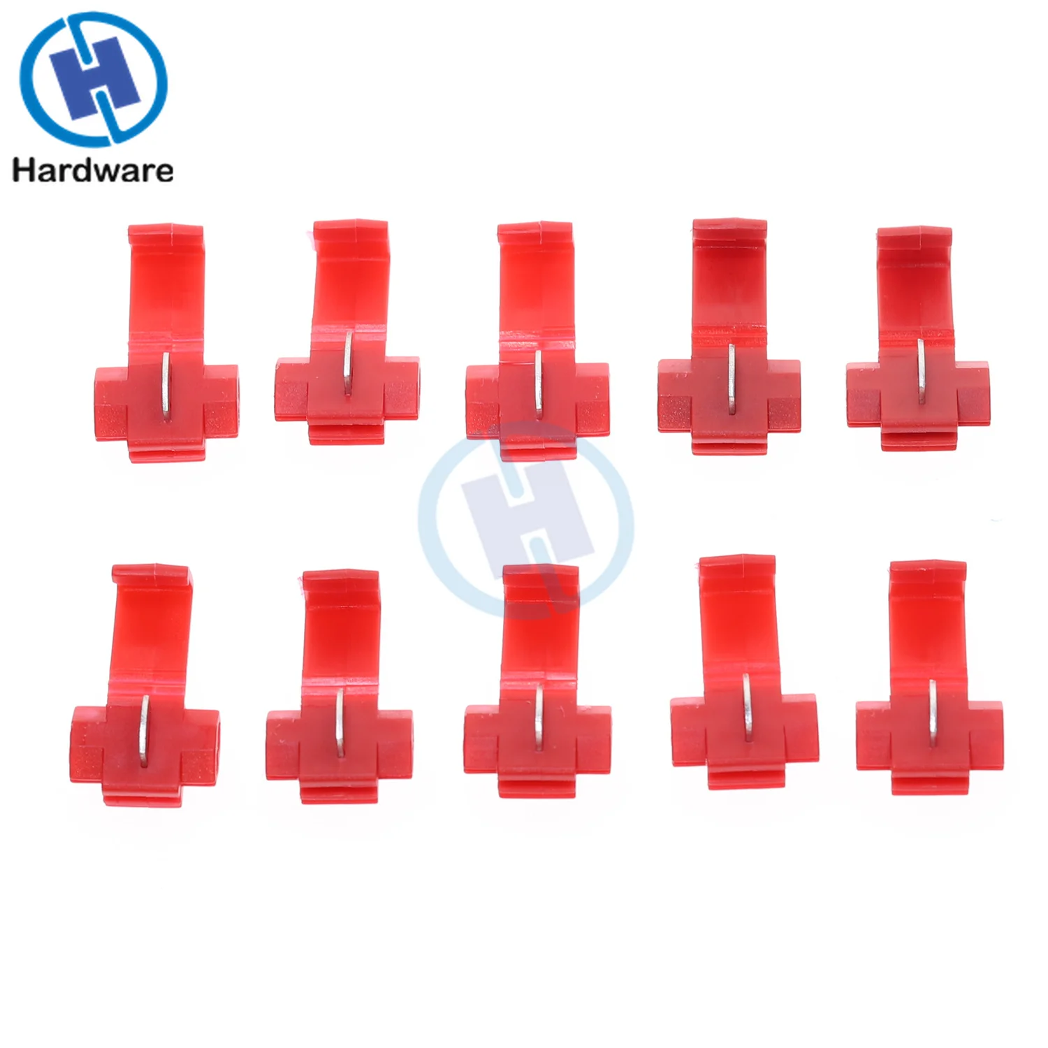 10/30/50Pcs Electrical Wire Cable Crimp Terminals Insulated Quick Splice Scotch Lock Red 22-18 AWG Connectors