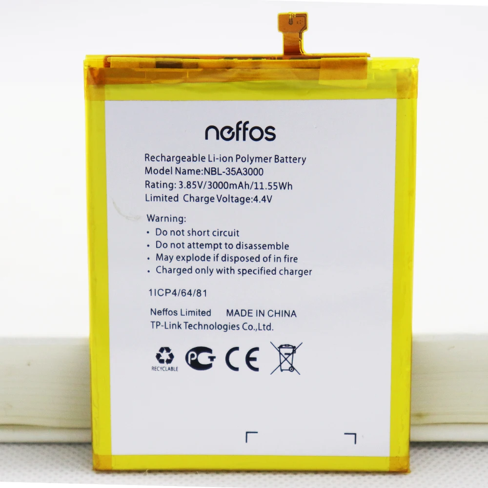 Original 3000mAh NBL-35A3000 Battery For TP-link Neffos X1 Max TP903A TP903C Mobile Phone Battery +Tools