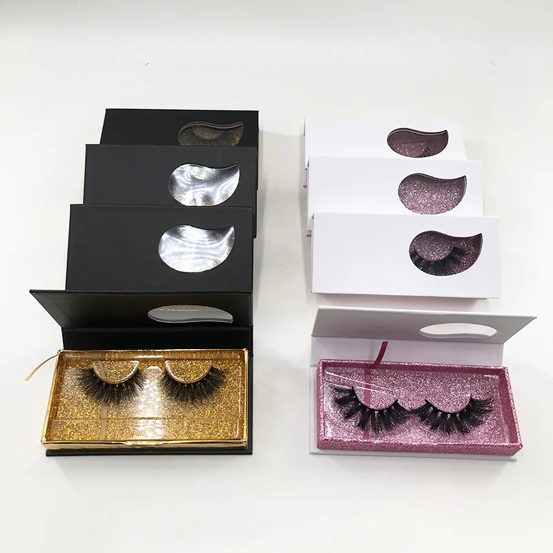 Water drop eyelash box for 25mm mink lashes custom logo wholesale case