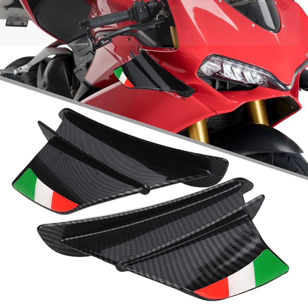 Motorcycle Winglet Aerodynamic Wing Kit For Kawasaki Versys 650 1000 300X 650cc Vulcan S Klr 650 1000 KRL650 Fairings Accessory