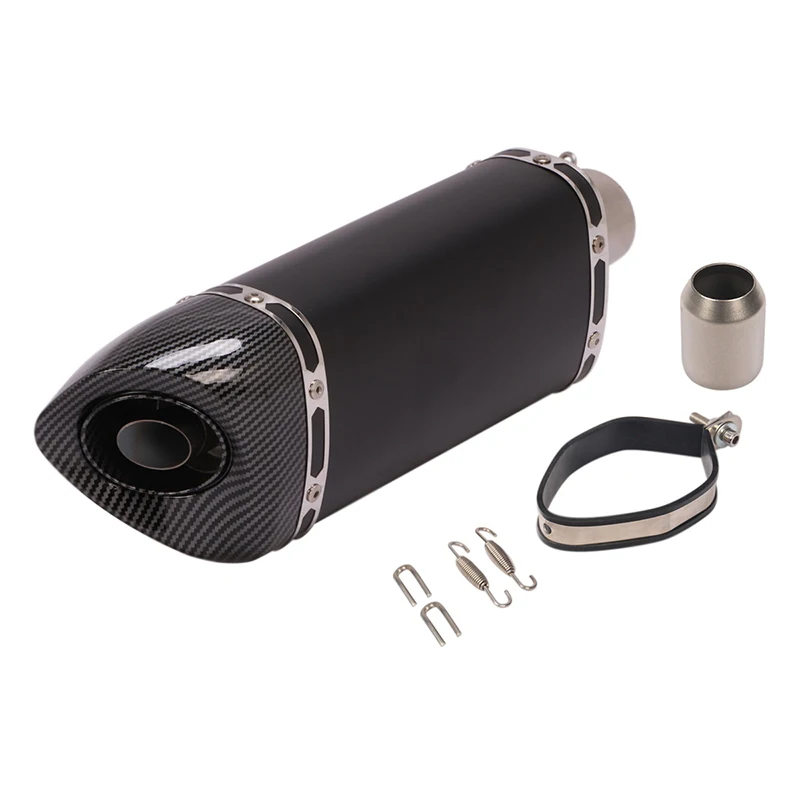 

395mm Motorcycle Universal Exhaust Pipe Muffler Escape Tip Silencer for Dirt Bike ATV 38-51mm