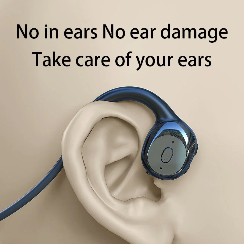 Wireless Bone Conduction Headphone Bluetooth 5.0 Headset Open-Ear Stereo bass Sports Running Earphones With Mic for Sony Xiaomi