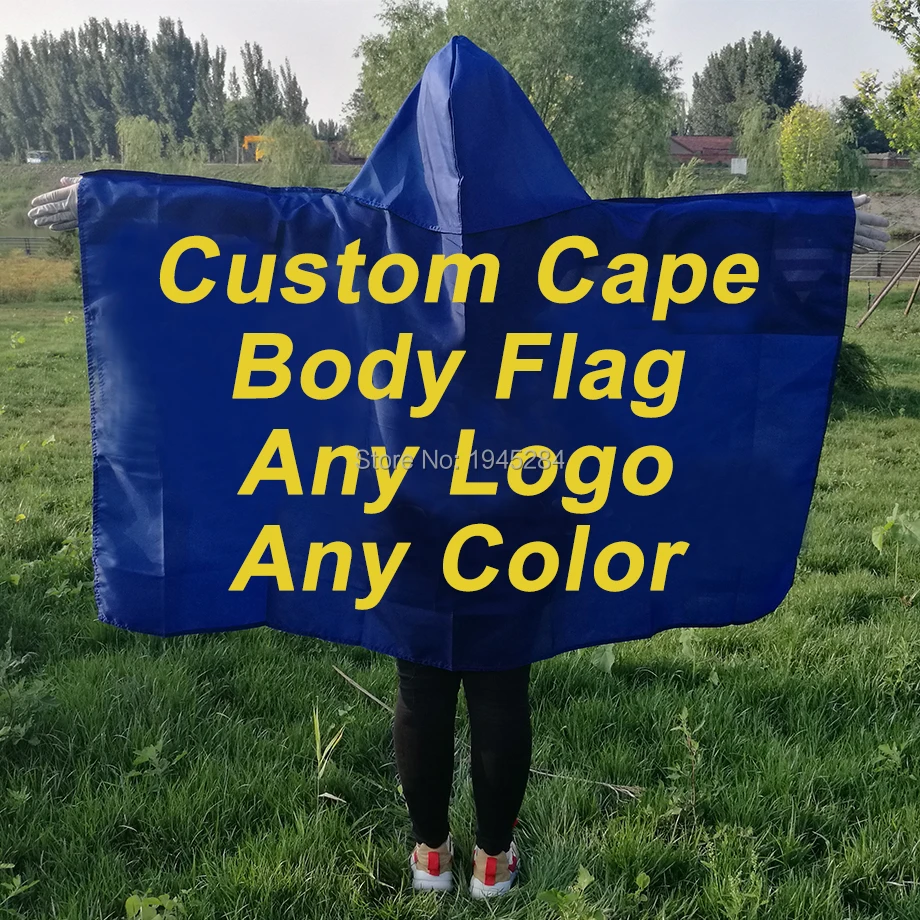 Custom Cape Flag Custom Body Flag Any Logo Any Color Sports Fans Custom Flag Banner 3x5ft 150x90cm