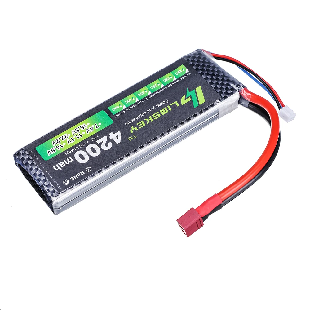 2S 7.4V 4200mAh bateria LiPo dla RC drony samoloty helikoptery samochody łodzie ciężarówki roboty 7.4V bateria Lipo z T/XT60/TRX/JST