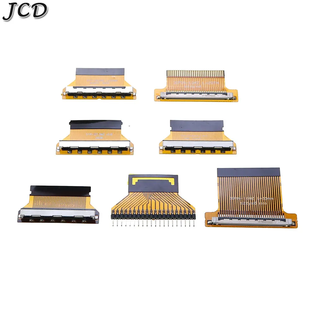 JCD 1pcs LVDS LCD screen Flexible flat cable Adapter board 30pin 51pin pitch 1.0mm 0.5mm FPC flat cable EDP Adapter Board