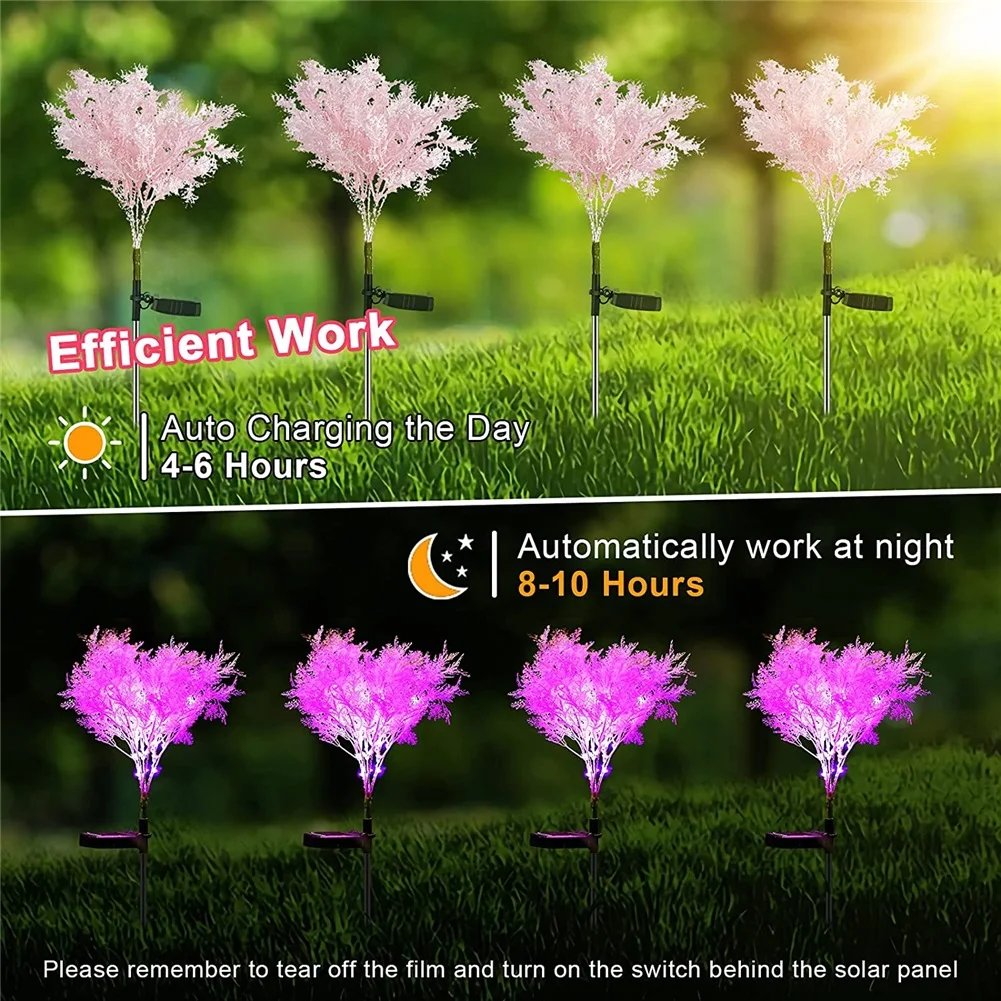 Solar Lights Outdoor Decorative Solar Rime Flower LED Ground Light For Garden Lawn Pathway Patio Yard