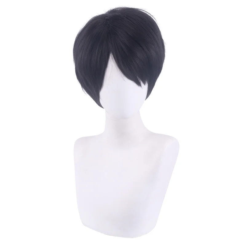 Jujutsu Kaisen Cosplay Wig Yuta Okkotsu Black Short Hair Men Party Costume Props Men Short Christmas Wig Cosplay Anime Wigs