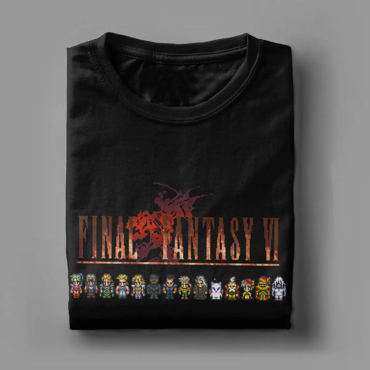 The Best Fantasy Gaming T Shirt Final Fantasy video Games 100% Cotton Tops Casual Short Sleeve Tee Plus Size printed T-Shirts