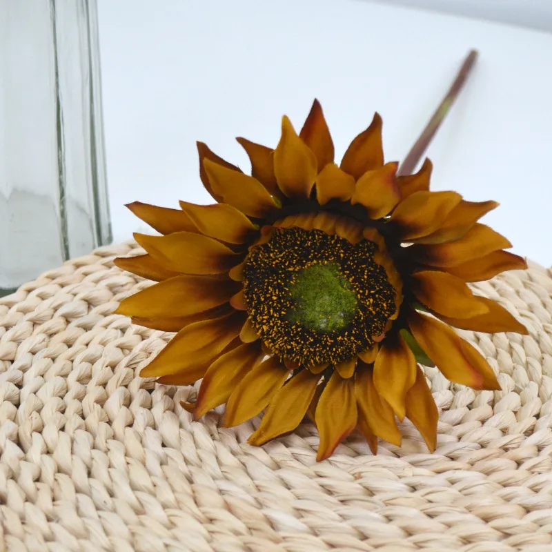 

Artificial Sunflower Silk Flowers, Fake Flowers Bouquet, Floral Photography Props, Home Garden Decoration, Wedding Layout, 10Pcs