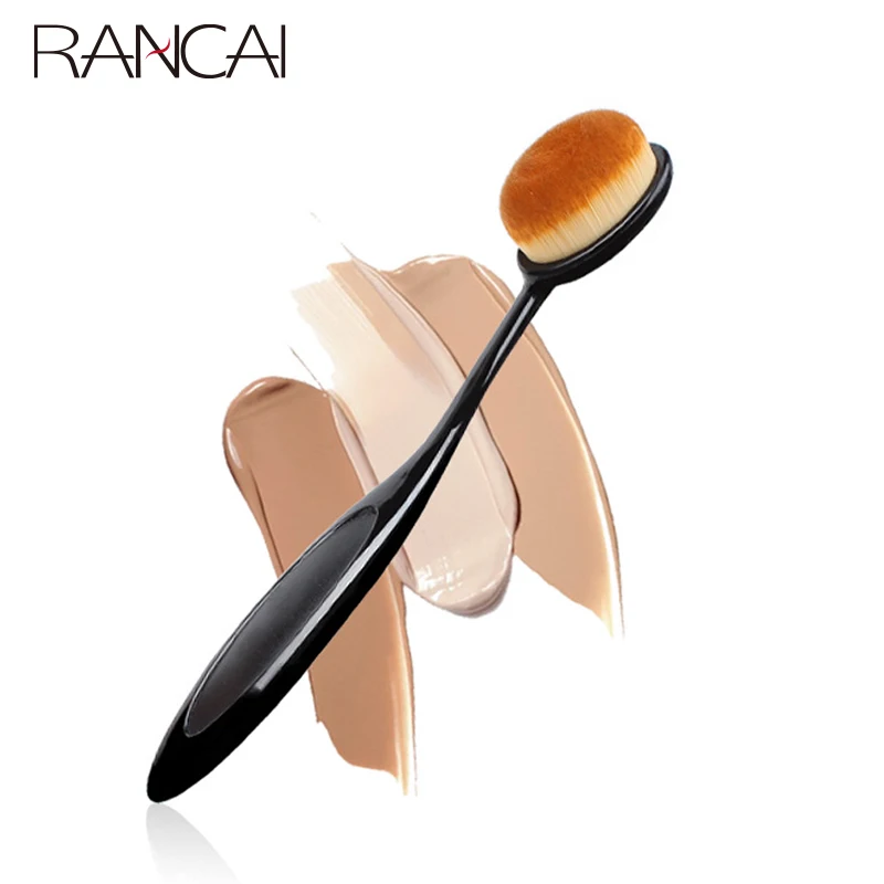 RANCAI 1pcs Liquid Foundation Makeup Brushes Soft Toothbrush-shaped Face Kabuki Blush Brush Maquiagem Make up Cosmetic Tools