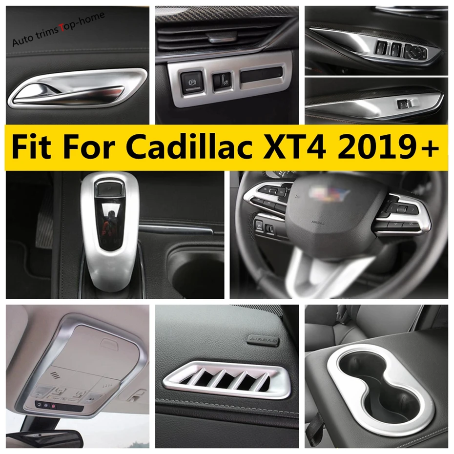 

Window Lift Button Head Lamp Handle Bowl Dashboard Air AC Panel Cover Trim Accessories Interior For Cadillac XT4 2019 - 2023