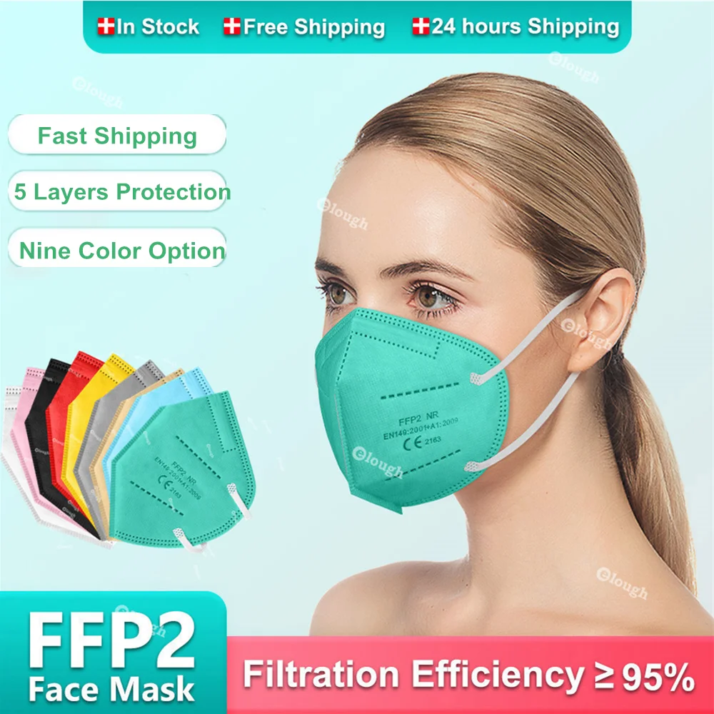 

FFP2 Mascarillas FP2 Europe Adult Mascarilla FPP2 Homologada Colores 5 Layers CE FFP2Mask Certified KN95 Masks Masque FFP 2