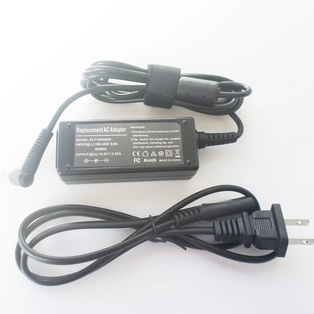 

New 40W Notebook Power Supply Cord For HP Compaq Mini Netbook AC Adapter N17908 WJ361PA WJ767AV WE824UA 19.5V 2.05A Mini Charger