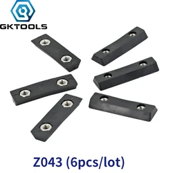 GKTOOLS, 6 Pieces/lot Two Holes Clamping Plate, Z043