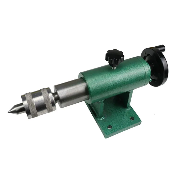 Tailstock Lathe Center Height 80mm / 100mm Lathe Tailstock Round Woodworking Plum Blossom Thimble Tool Holder Spindle  Chuck