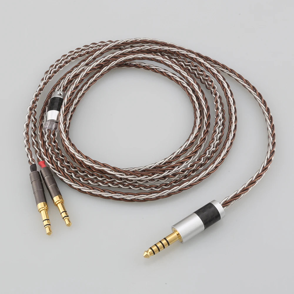 Audiocrast 8 Cores Headphone Cable For Denon AH-D600 D7100 Hifiman Sundara Ananda HE1000se HE6se he400 Earphone