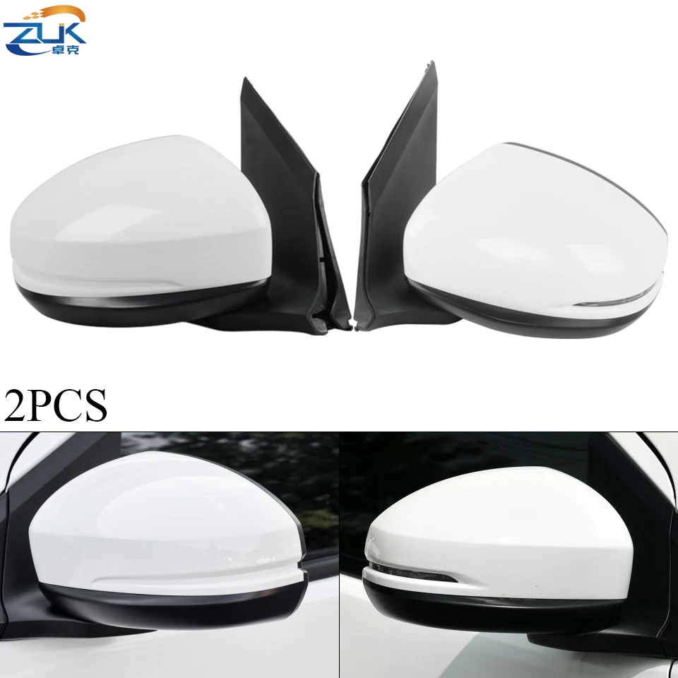 

ZUK Pair Outer Rearview Side Mirror Assy For HONDA CITY GM6 2015 2016 2017 2018 2019 3-PINS Without LED / 5-PINS With LED Light