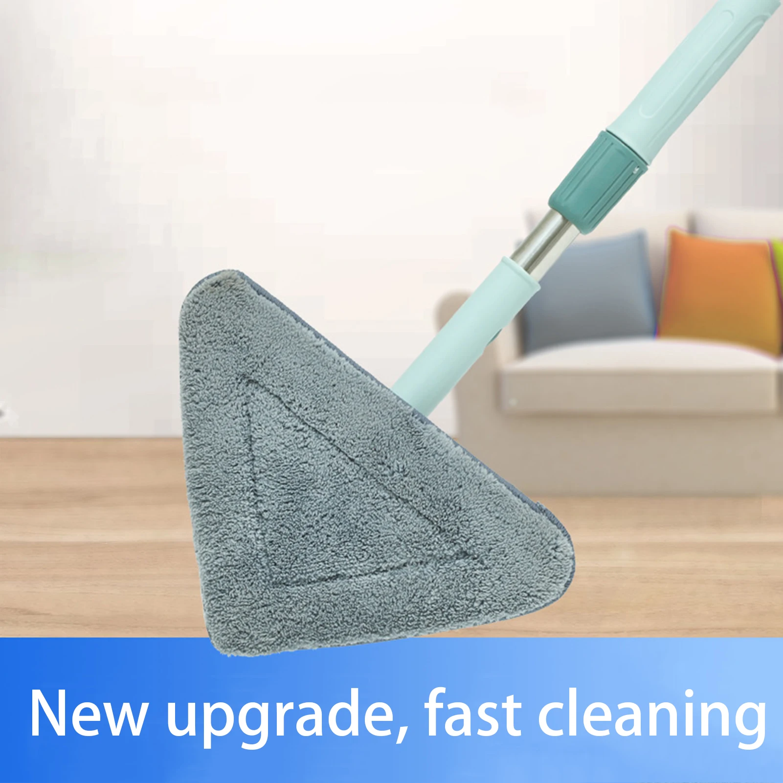 Pcs Flexible Clean Mop Triangle Pad Flat Cleaning Brush Long Handle Kitchen Bathroom Tile Wall Glass Window Cleaning Beneficial