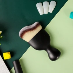 1 stücke Acryl Weiche Pinsel Nail Staub Pinsel Für Maniküre Zubehör Entfernen Staub Acryl Reinigen Bürsten Für Nagel Design Werkzeug