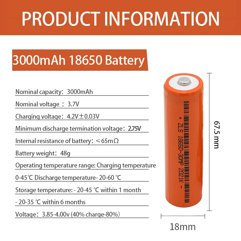 EXPUNKN-batería recargable de litio para linterna, pilas recargables de 3,7 v, NCR 18650, 3000mah, 100% nuevas y originales, 18650