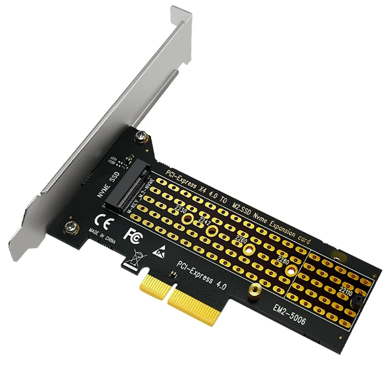 M.2 nvme ssd para pcie 4.0 adaptador riser cartão 64gb ssd pci express x4 adaptador para desktop pci-e gen4 velocidade total para mineração chia