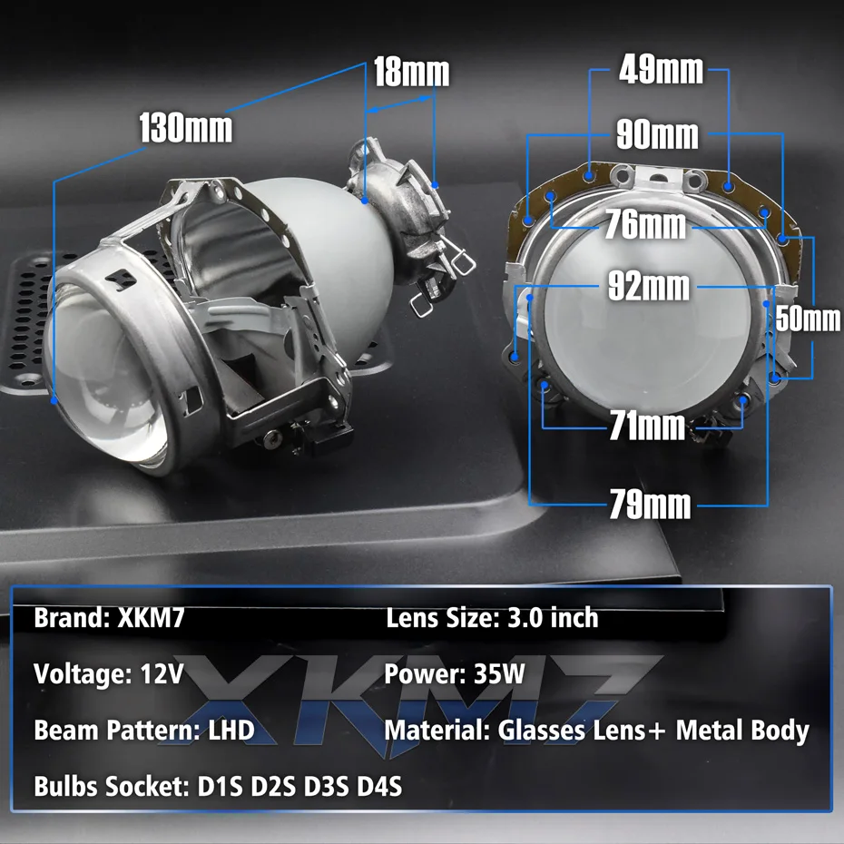 Headlight Lenses E55 Gen 2 HID Projector Bi-xenon For BMW E60 E65 X5 E53/Audi A6 A8/Benz W211 W212 W219 W163/Focus SVT/Golf Mk6