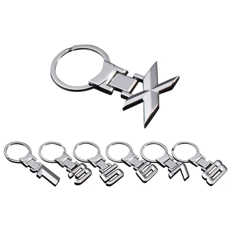 

Zinc Alloy Key Ring Car Key Chain Metal Number Emblem Key Chain Car Accessory Charm Car Styling For BMW X 1 3 5 6 7 8 Keyring