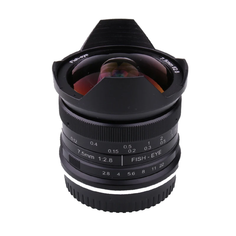 7.5mm f2.8 Fujifilm Fisheye Lens Camera Manual Fixed Wide Angle Lens For E-mount Canon Eos-m Mount Fuji FX Mount Lenses