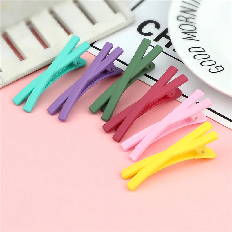 5Pcs Fashion X Shaped Hair Clips Solid Color Matte Barrettes Colorful Sweet Hairpins For Girls Women Hair Accessories Hair Tools