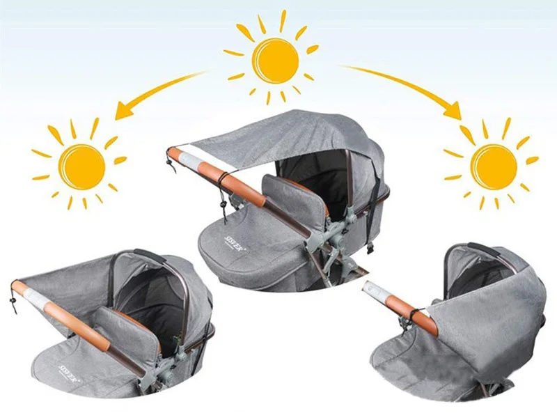 유모차 차양 액세서리, UV 및 태양 보호, 범용 아기 태양 돛 그늘, 유모차 액세서리