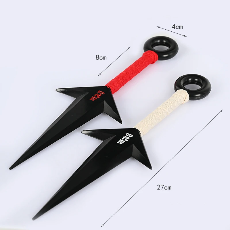 Ninja Darts Toy Anime Arma puntelli per armi Kunai accessorio di quarta generazione Samurai che lancia la decorazione Cosplay di ruolo di Halloween