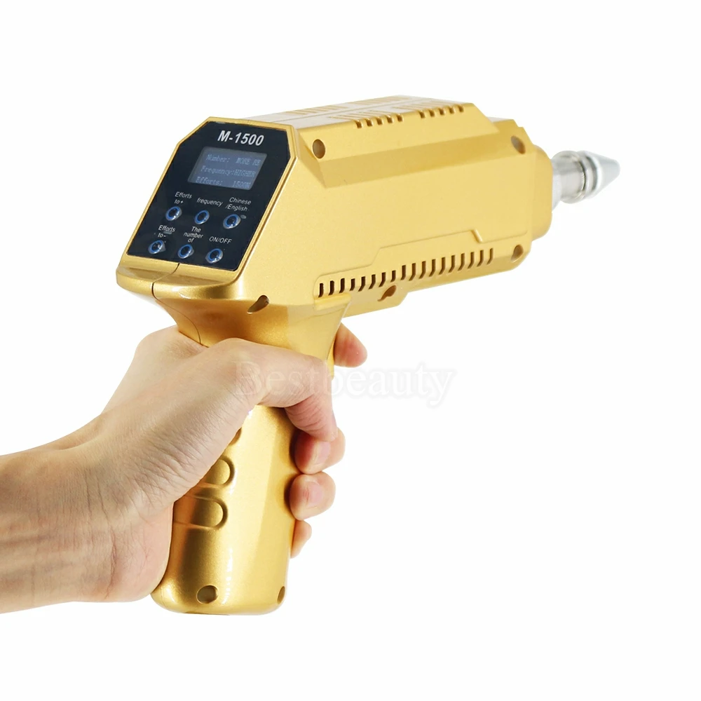 전기 척추 교정 총 카이로프랙틱 조정 도구 30 레벨 1500N 조정 가능한 척추 마사지 이완 바디 마사지