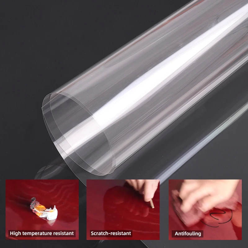 

HOHOFILM 90cmx200cm 8Mil Clear Furniture Film Protective Film Scratch and Oil-proof Kitchen Table Sticker High Quality