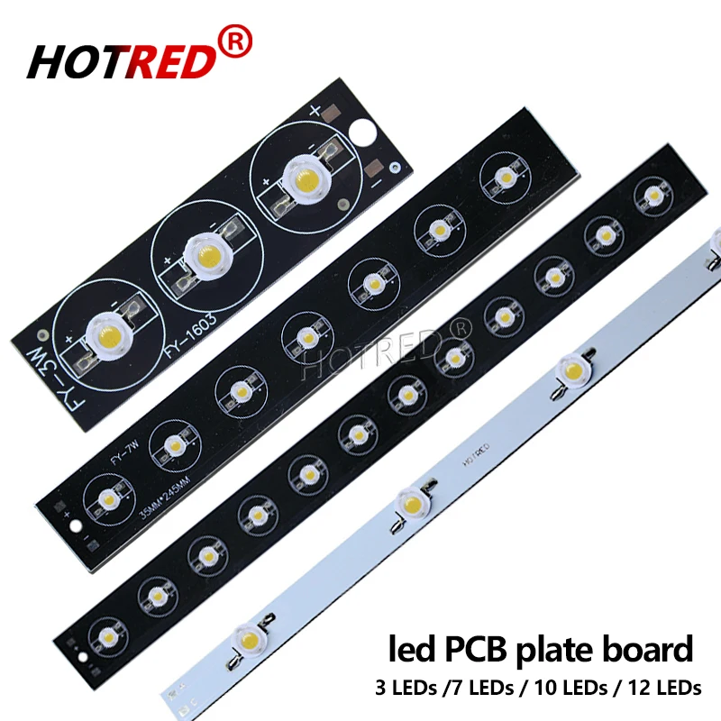 5PCS 3W 9W 12W 18W21W30W 36W Warm Natural Cool White Blue Red Green Full Spectrum LED Chip PCB Plate Board Panel for tube light